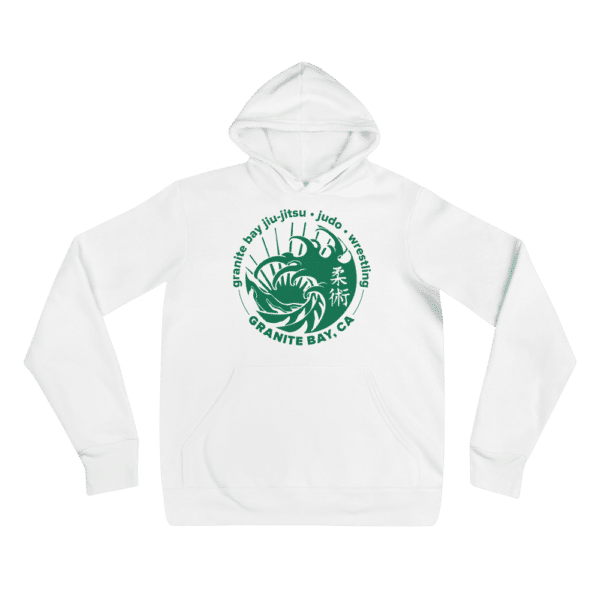 Unisex Pullover Hoodie White Front 61B40D7Cb20F9