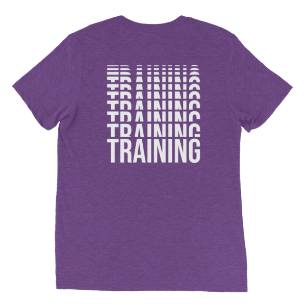 Unisex Tri Blend T Shirt Purple Triblend Back 63C5D88De0163