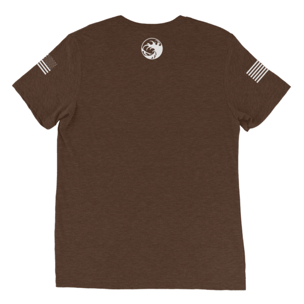 Unisex Tri Blend T Shirt Brown Triblend Back 64Fb797Af23A9