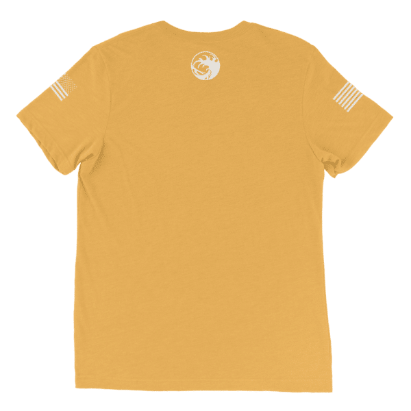 Unisex Tri Blend T Shirt Mustard Triblend Back 64Fb797B214B6
